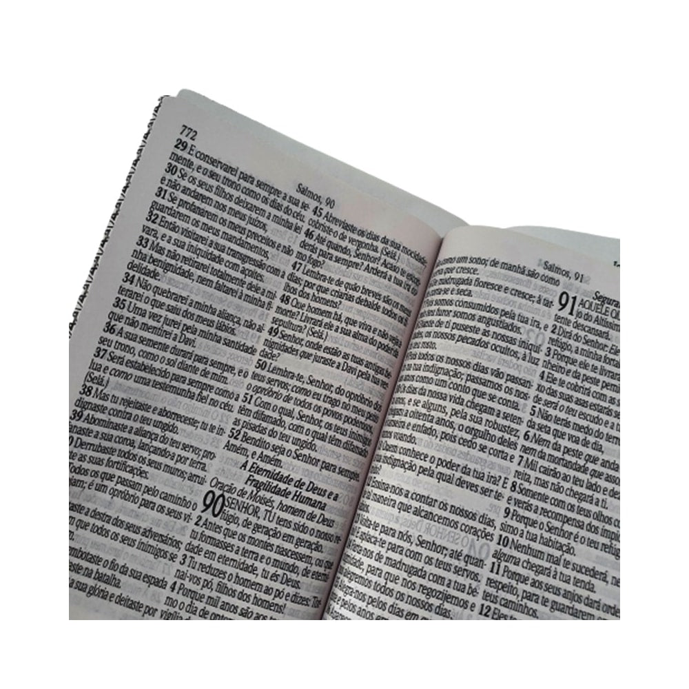 Bíblia Sagrada Letra Jumbo | ARC | Harpa Avivada e Corinhos | Capa PU Luxo Estrela Preta