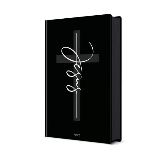 Bíblia Sagrada Jesus Preta | NVT| Letra Normal | Capa Dura Soft-Touch