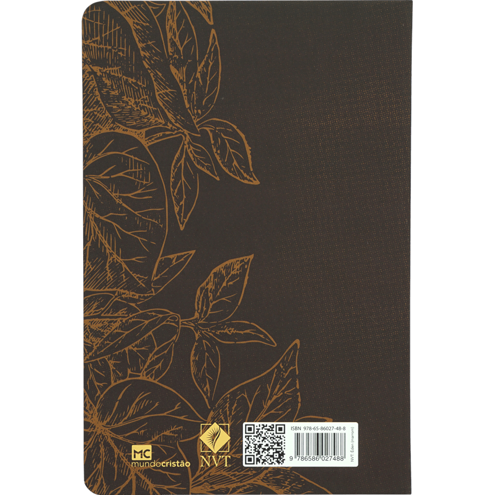 Bíblia Sagrada Éden Marrom | NVT | Letra Grande | Capa Dura Soft Touch