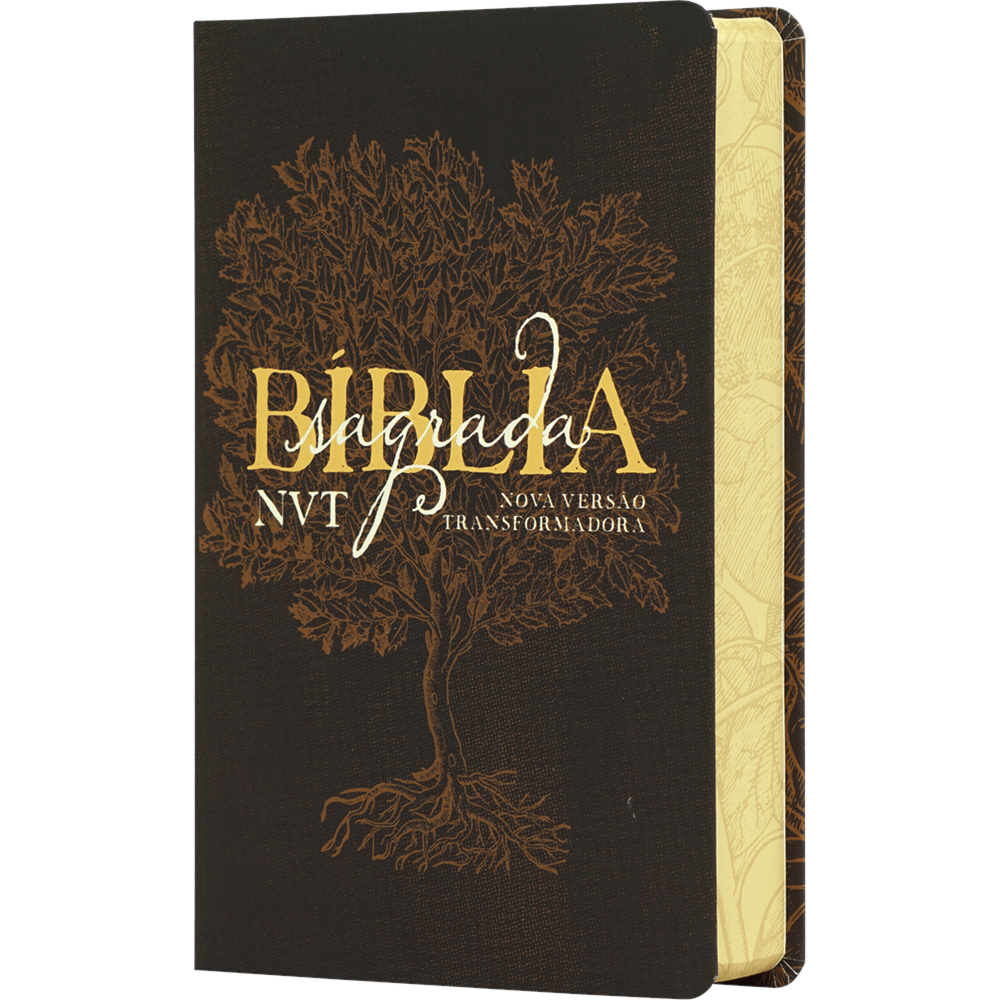 Bíblia Sagrada Éden Marrom | NVT | Letra Grande | Capa Dura Soft Touch