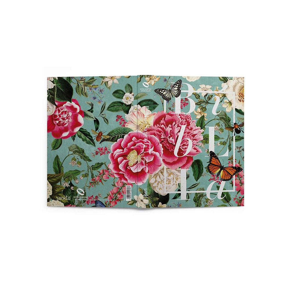 Bíblia Buque de Flores Tiffany | NAA | Letra Normal | Capa Dura