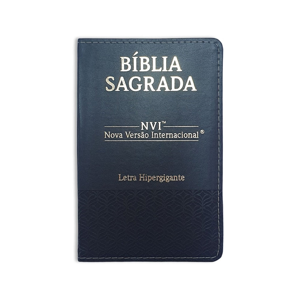 Bíblia Sagrada | NVI | Letra Hipergigante | Capa Luxo Preta