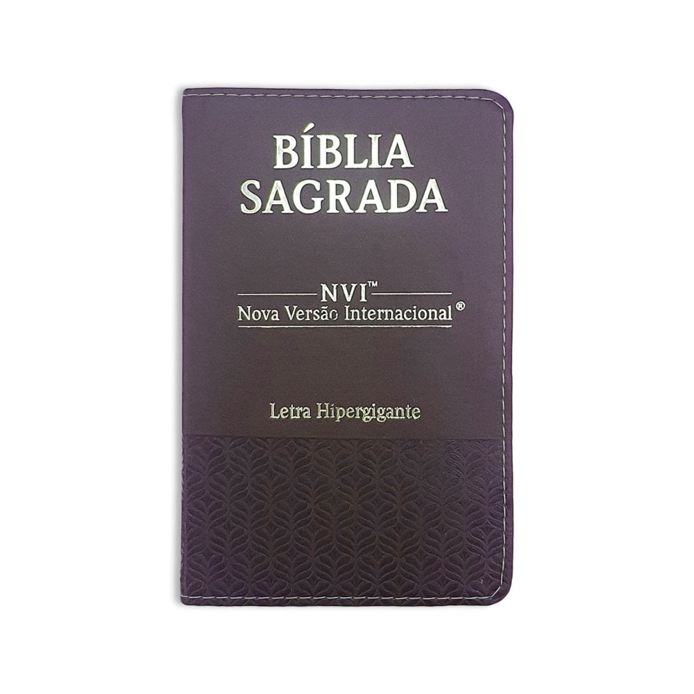 Bíblia Sagrada | NVI | Letra Hipergigante | Capa Luxo Marrom