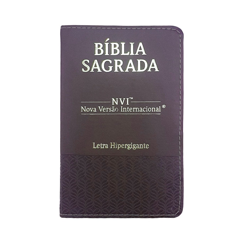 Bíblia Sagrada | NVI | Letra Hipergigante | Capa Luxo Marrom