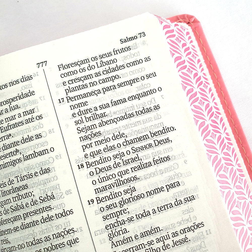 Bíblia Sagrada | NVI | Letra Hipergigante | Capa Luxo Rosa