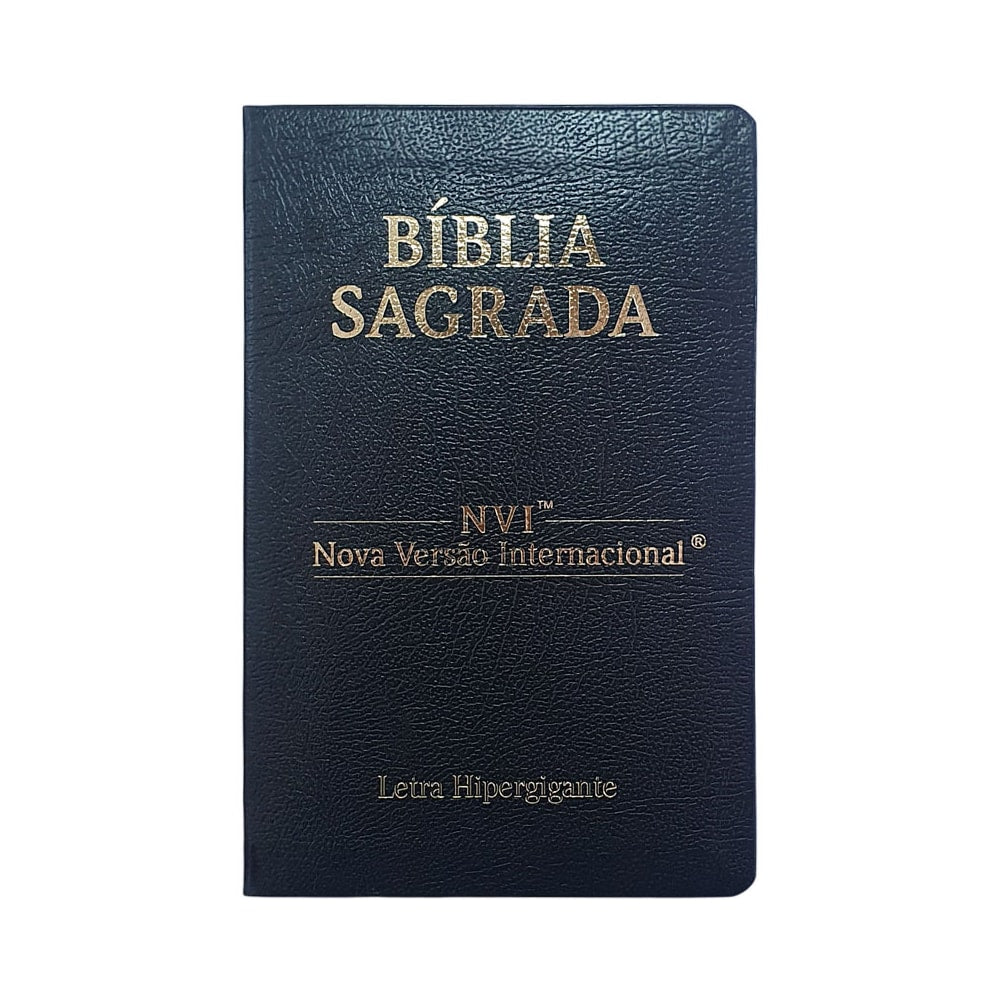 Bíblia Sagrada | NVI | Letra Hipergigante | Capa Cooverbook Preta