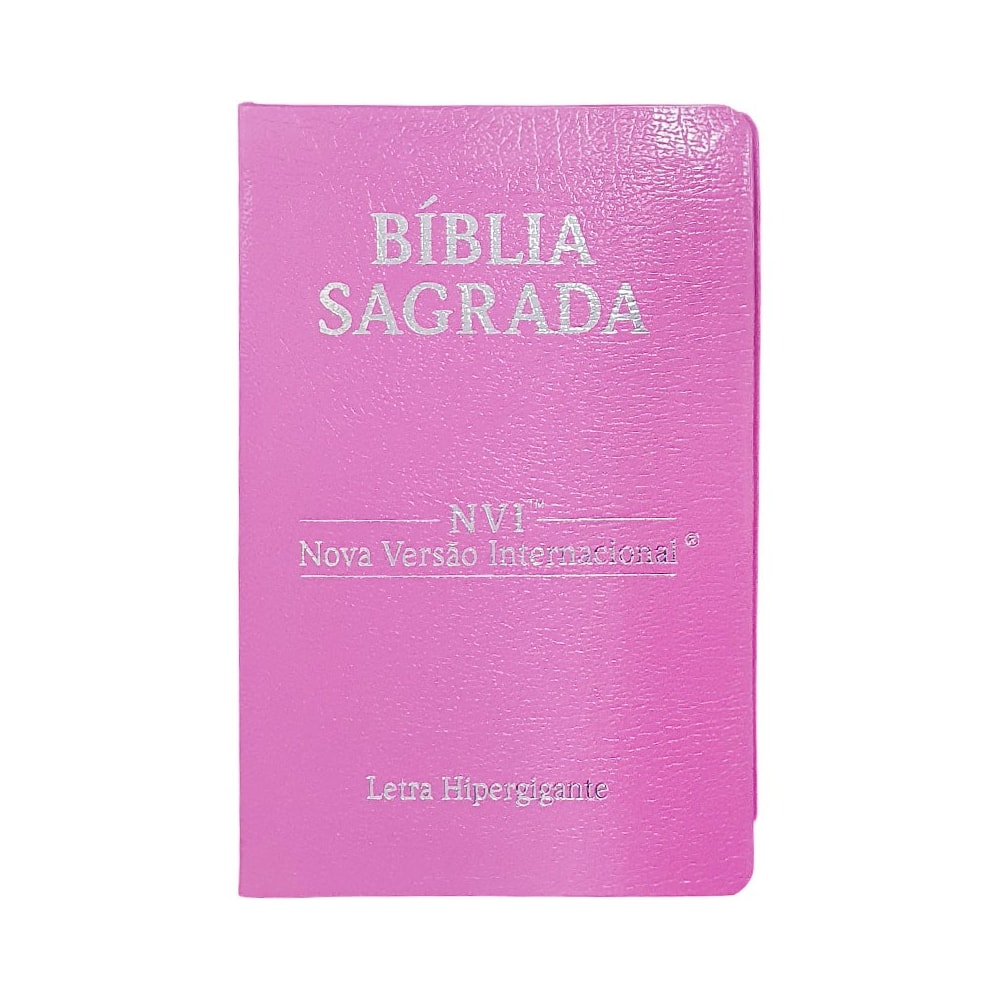 Bíblia Sagrada | NVI | Letra Hipergigante | Capa Cooverbook Rosa