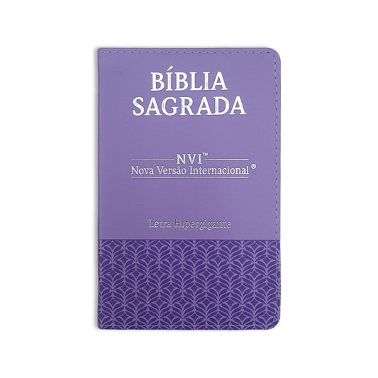 Bíblia Sagrada | NVI | Letra Hipergigante | Capa Luxo Lilás
