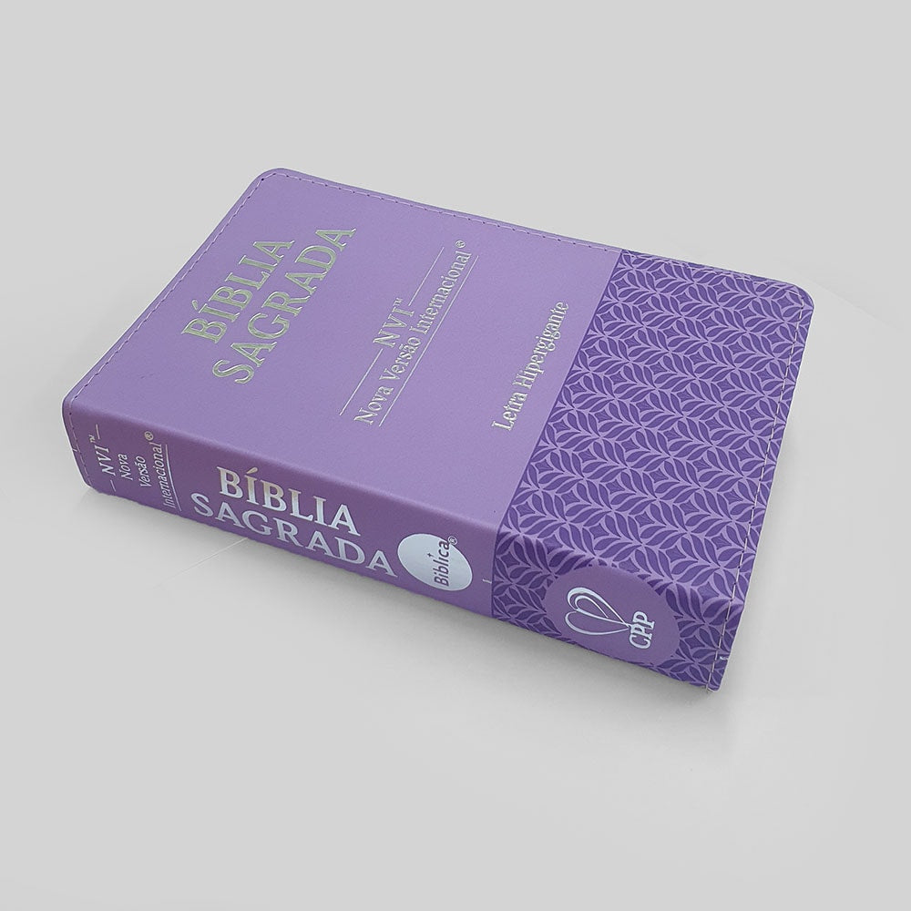 Bíblia Sagrada | NVI | Letra Hipergigante | Capa Luxo Lilás