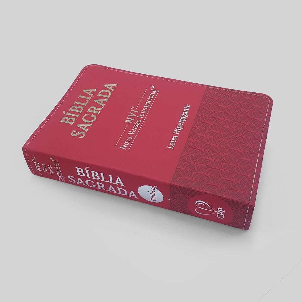 Bíblia Sagrada | NVI | Letra Hipergigante | Capa Luxo Vermelha