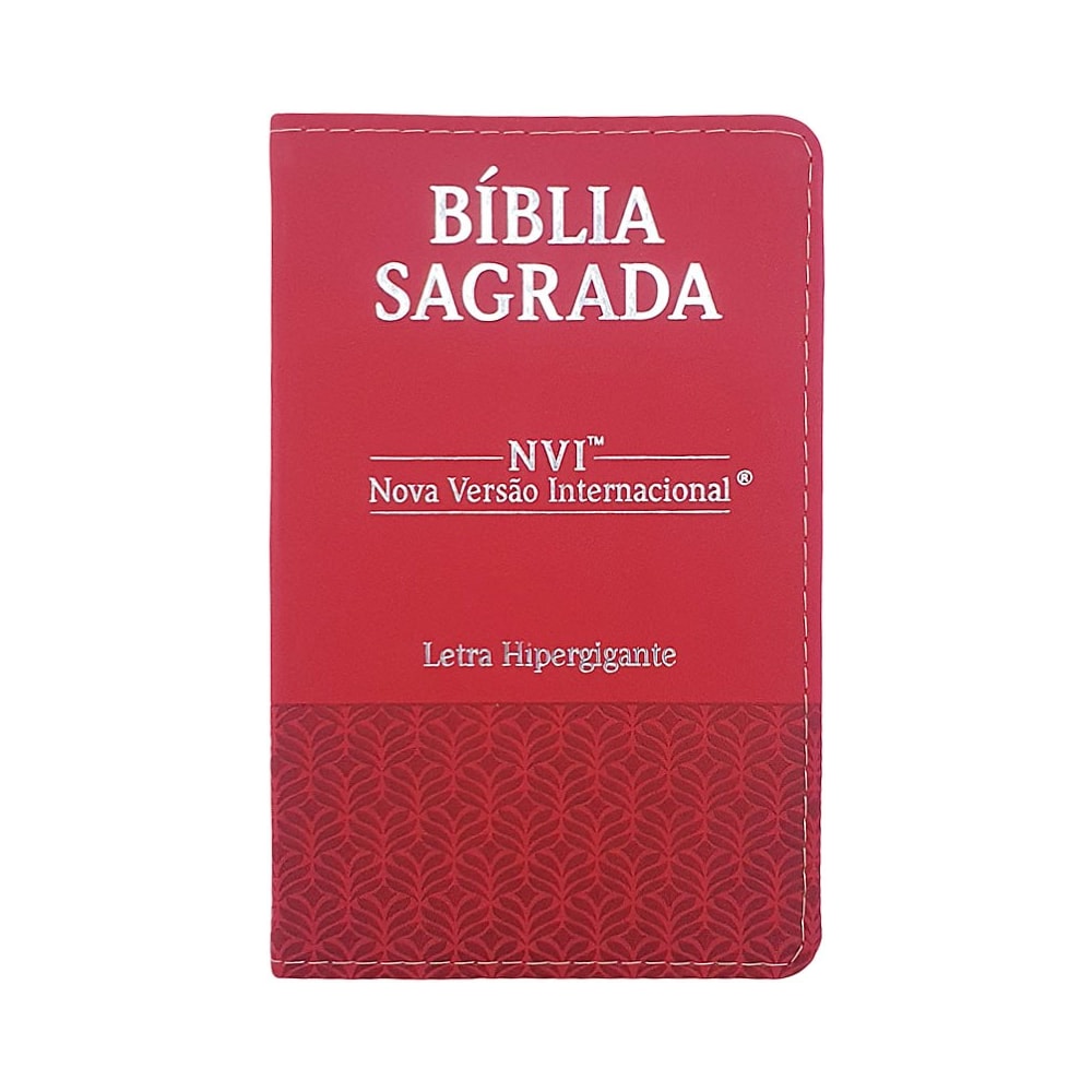 Bíblia Sagrada | NVI | Letra Hipergigante | Capa Luxo Vermelha