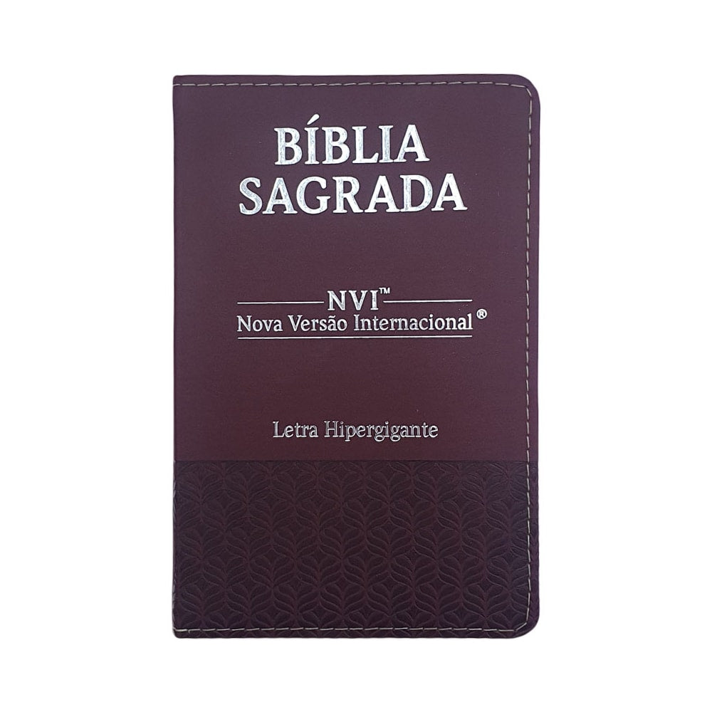 Bíblia Sagrada | NVI | Letra Hipergigante | Capa Luxo Bordô
