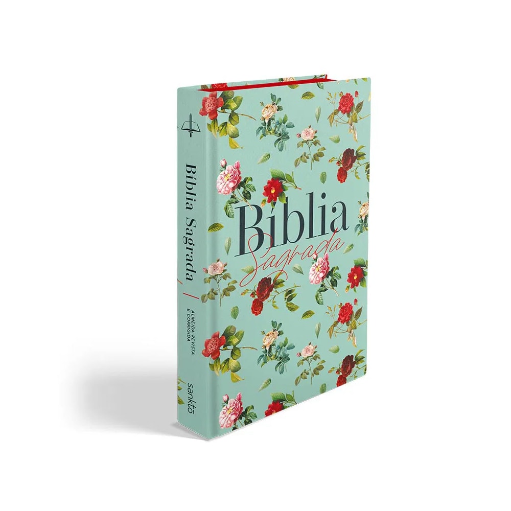 Bíblia Sagrada Rosas do Campo Aquarela | ARC | Letra Normal | Capa Dura