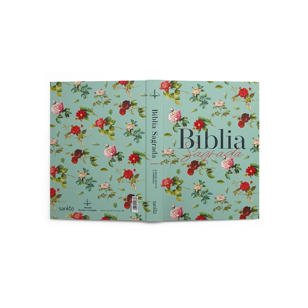 Bíblia Sagrada Rosas do Campo Aquarela | ARC | Letra Normal | Capa Dura