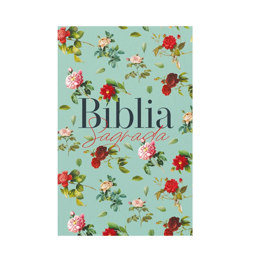 Bíblia Sagrada Rosas do Campo Aquarela | ARC | Letra Normal | Capa Dura