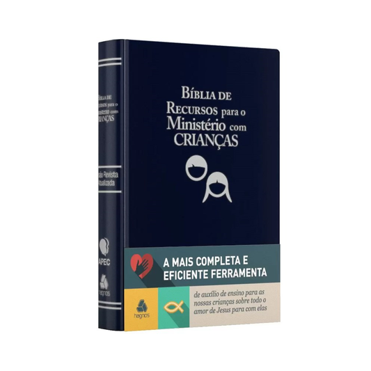 Bíblia de Recursos para o Ministério com Crianças | Apec | ARA | Azul Luxo