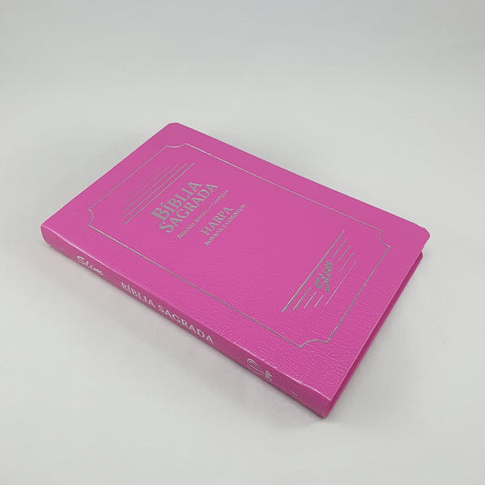 Bíblia Sagrada Slim | ARC | Harpa Avivada | Letra Normal | Capa Coverbook Pink