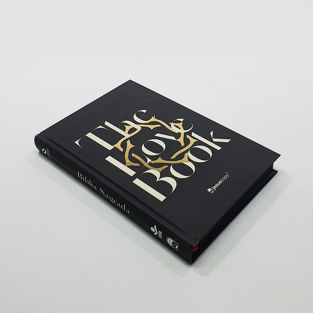 Bíblia The Love Book Coroa Jesus Copy | NAA | Letra Normal | Capa Dura