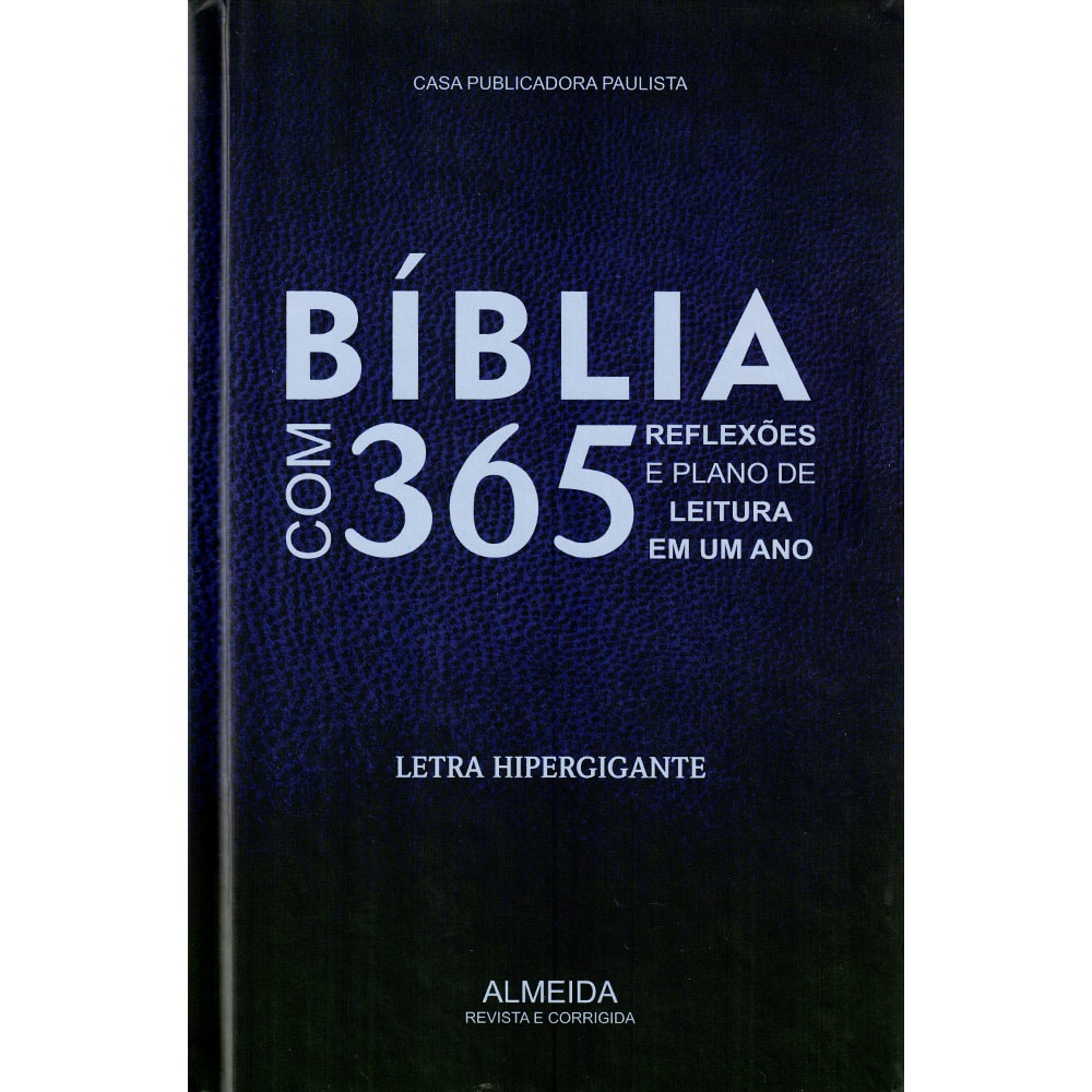 Bíblia com 365 Reflexões e Plano de Leitura | ARC | Hipergigante | Capa Dura