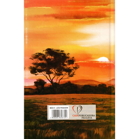 Bíblia Leão Paisagem | ARC | Letra Normal | Harpa e Corinhos | Capa Dura