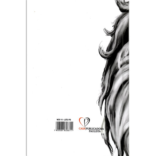 Bíblia Leão Preto e Branco | ARC | Letra Normal | Harpa e Corinhos | Capa Dura