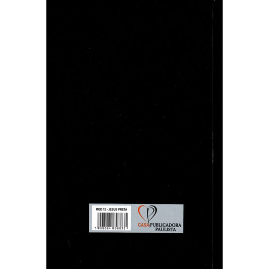 Bíblia Jesus Preta | ARC | Letra Normal | Harpa e Corinhos | Capa Dura