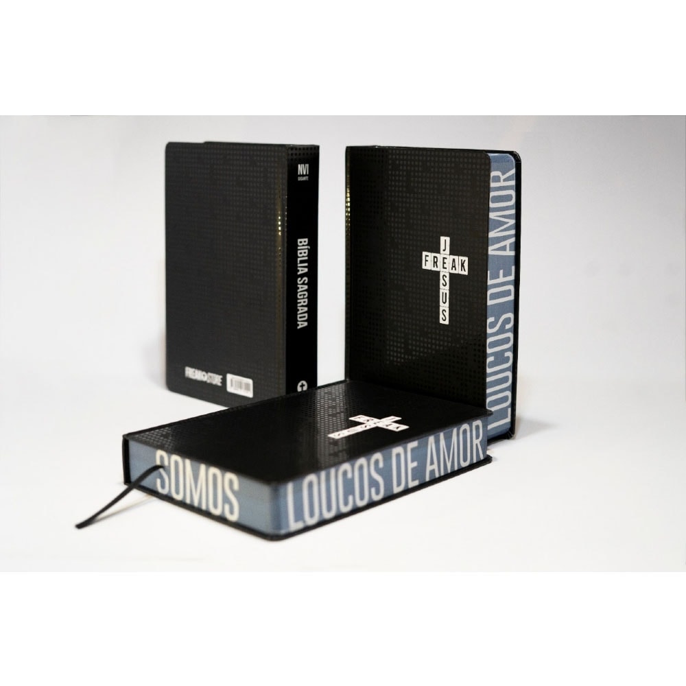 Bíblia Sagrada Jesus Freak | NVI | Letra Gigante | Capa Preta