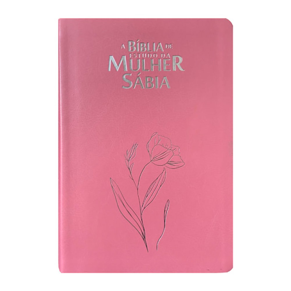 Bíblia de Estudo da Mulher Sábia | ARC | Harpa Avivada | Capa Magnólia Rosa