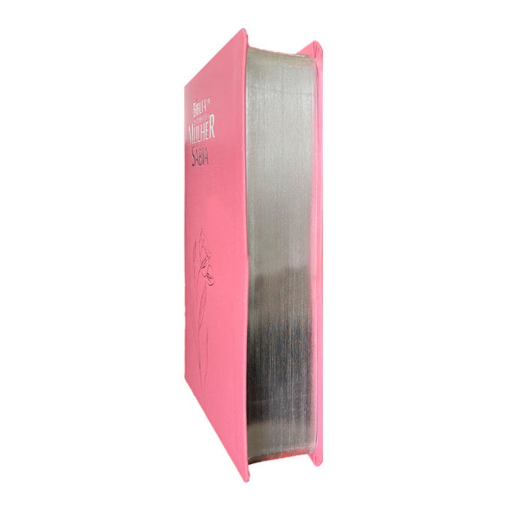 Bíblia de Estudo da Mulher Sábia | ARC | Harpa Avivada | Capa Magnólia Rosa