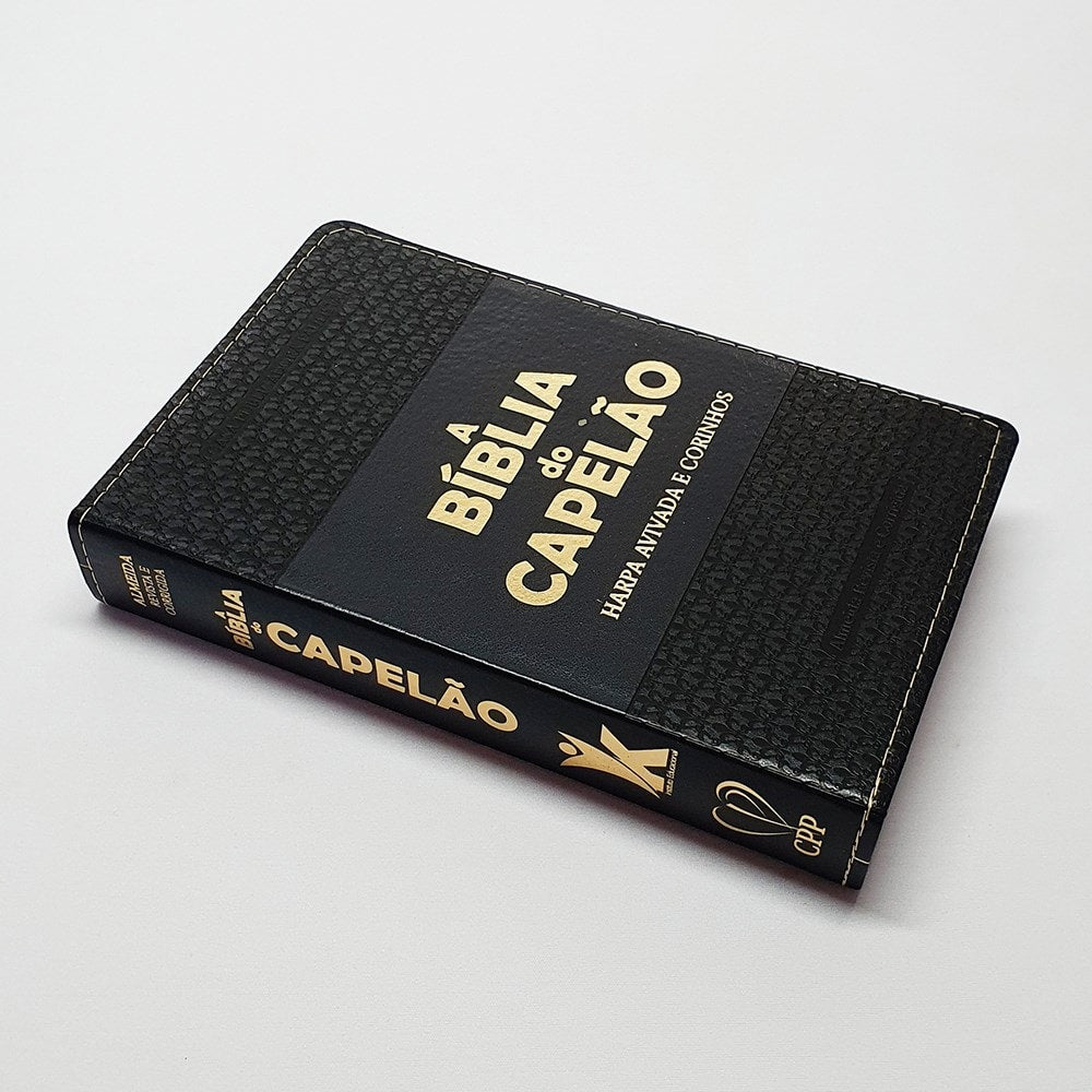 A Bíblia do Capelão | ARC | Letra Grande | Harpa Avivada | Capa Preta