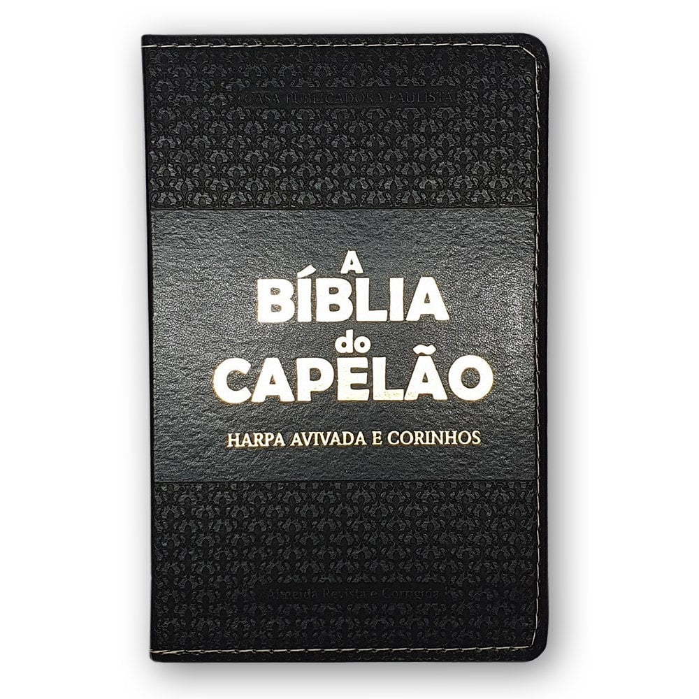 A Bíblia do Capelão | ARC | Letra Grande | Harpa Avivada | Capa Preta