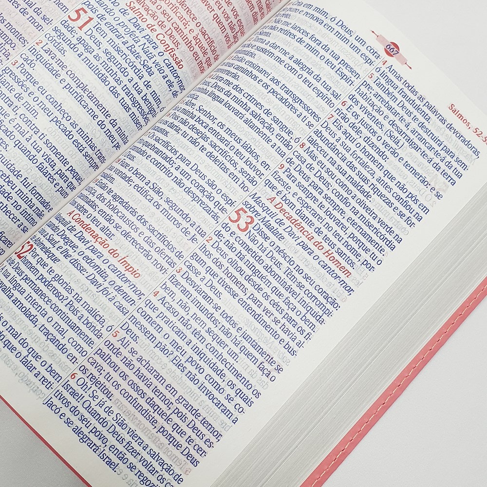 Bíblia Mover de Deus | ARC | Letra Grande | Harpa Avivada e Corinhos | Capa PU Pink