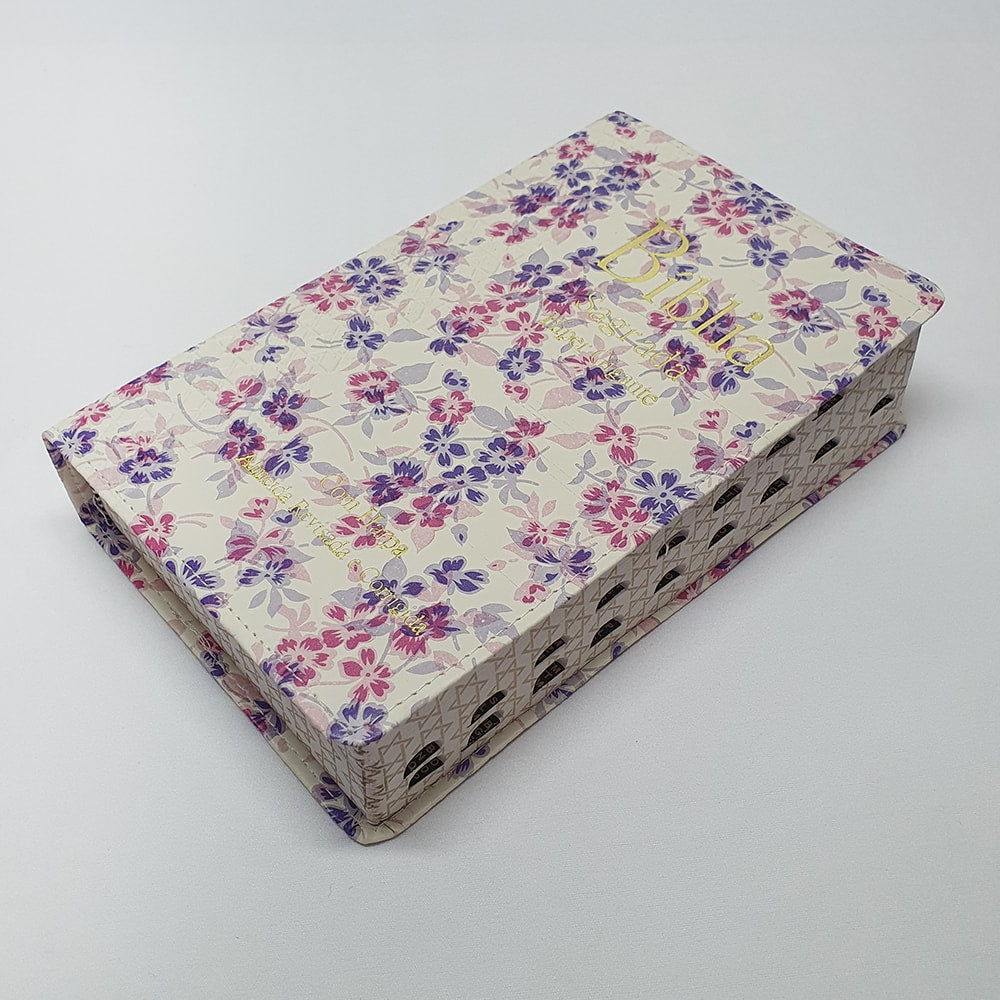 Bíblia Sagrada Harpa Avivada e Corinhos | ARC | Letra Hipergigante | Índice | Luxo Floral