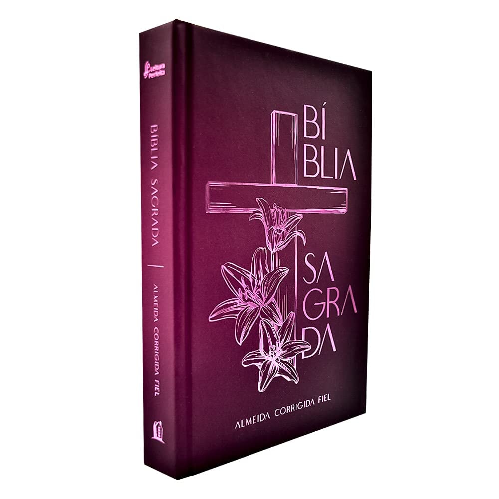 Bíblia Sagrada Cruz Floral | ACF | Letra Normal | Capa Dura