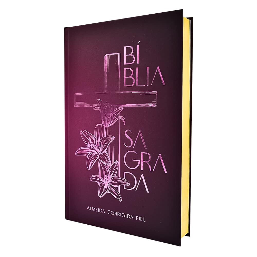 Bíblia Sagrada Cruz Floral | ACF | Letra Normal | Capa Dura