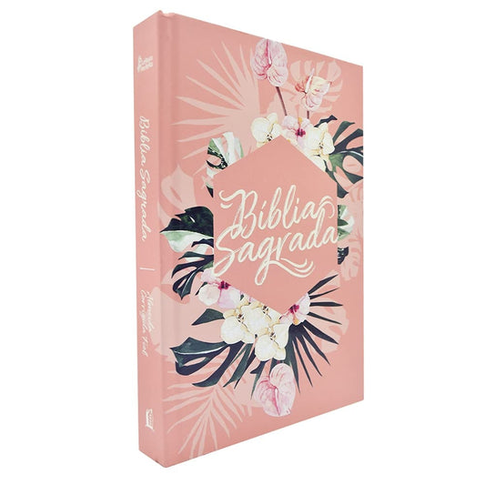 Bíblia Sagrada Flores | ACF | Letra Normal | Capa Dura