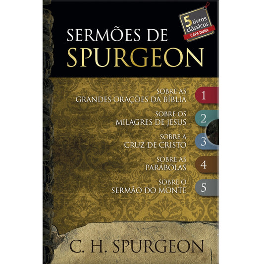 Sermões de Spurgeon | Box com 5 Livros | Capa Dura