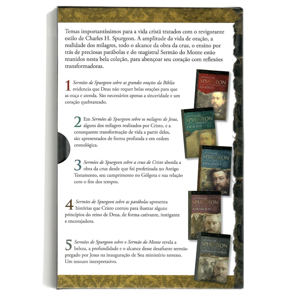 Sermões de Spurgeon | Box com 5 Livros | Capa Dura