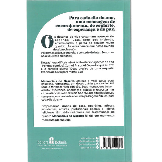 Devocional Mananciais no Deserto | Lettie Cowman | Azul