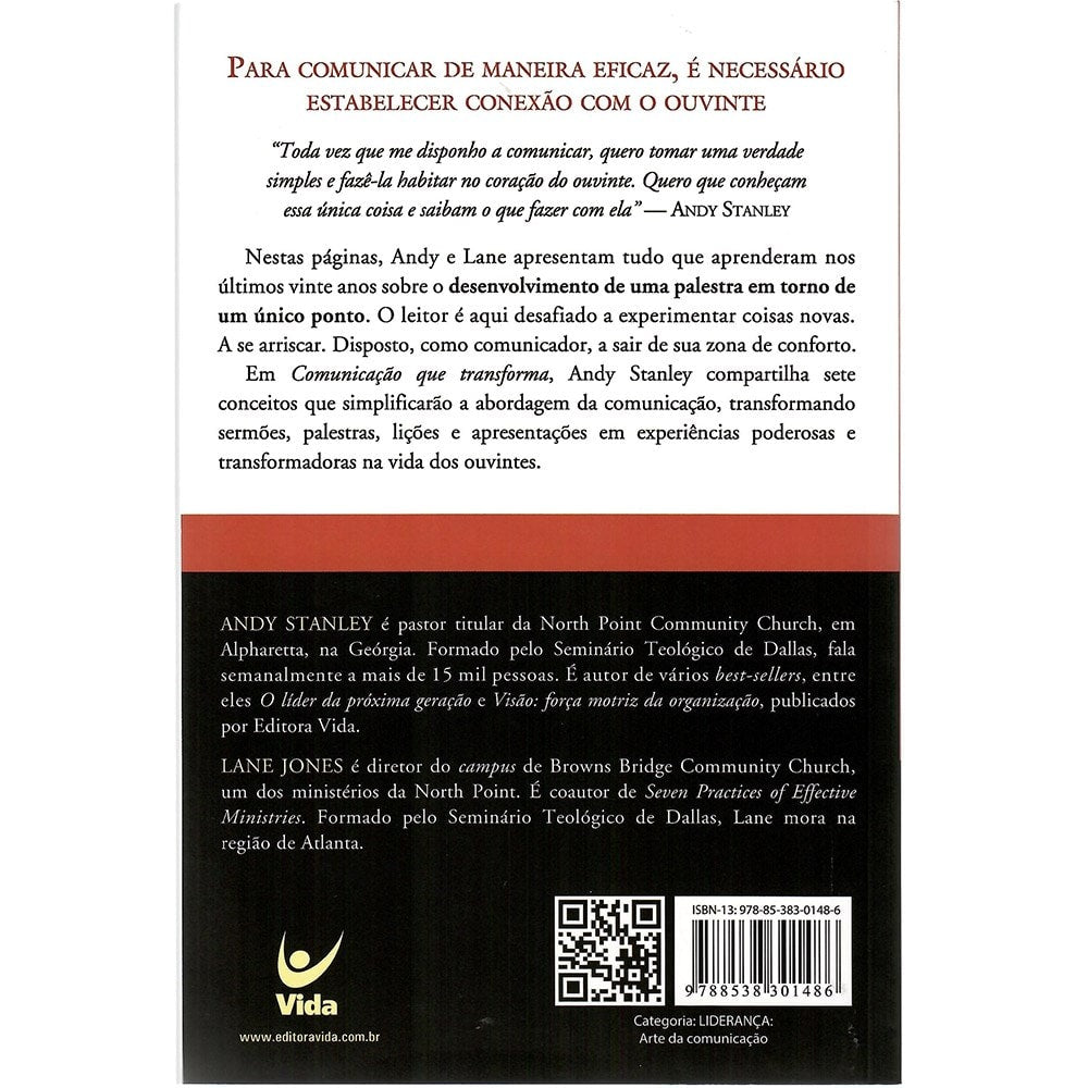 Comunicação que transforma | Andy Stanley e Lane Jones