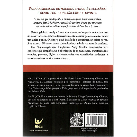 Comunicação que transforma | Andy Stanley e Lane Jones
