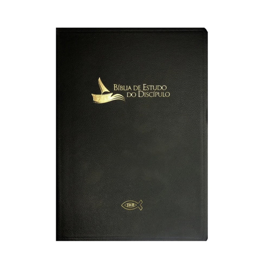 Bíblia de Estudo do Discípulo | JFA | Letra Média | Capa Luxo Preta