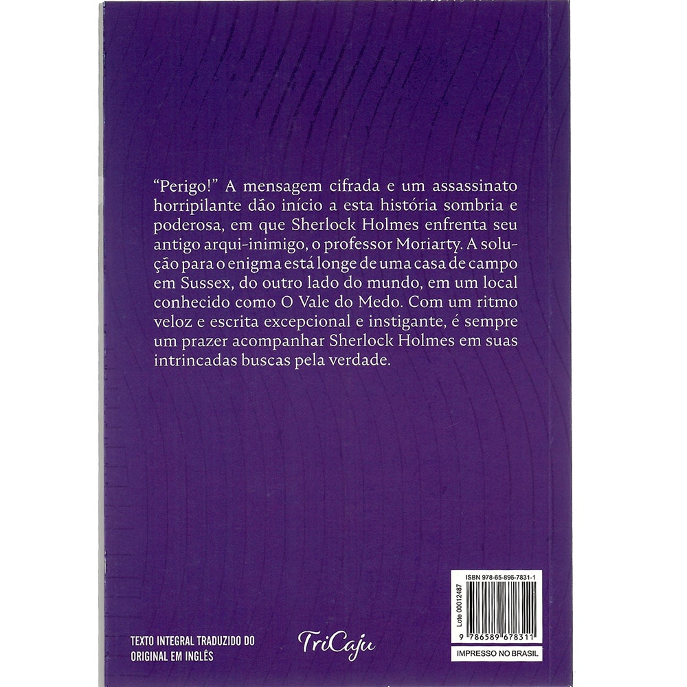 Sherlock Holmes | O vale do medo | Arthur Conan Doyle | Tricaju