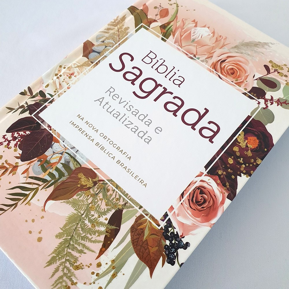 Bíblia Flor de Henna | ARA | Letra grande | Capa Dura