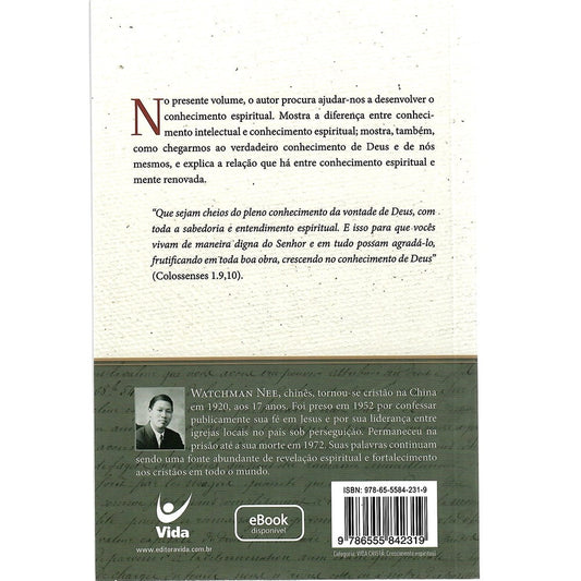 Conhecimento espiritual | Watchman Nee