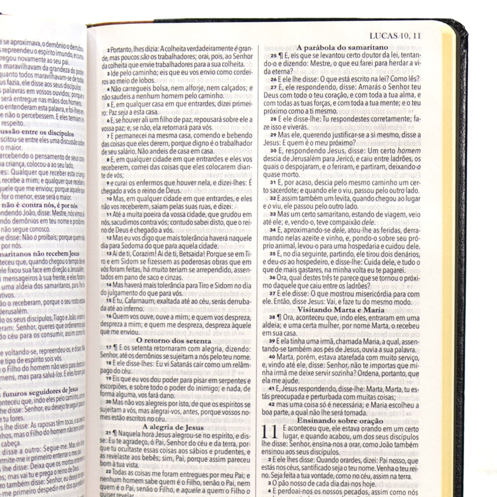 Bíblia King James 1611 Ultrafina Ampliada | Letra Normal | Capa Marrom e Preta