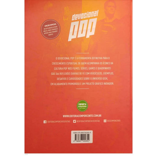 Devocional Pop | Eduardo Medeiros | Capa Dura Laranja