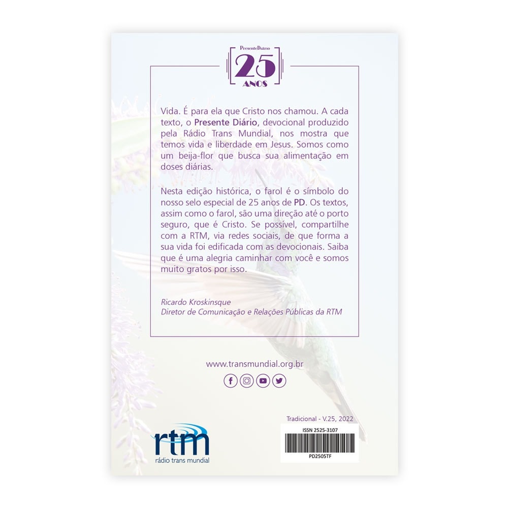 Presente Diário 25 | Mini | Capa Feminina