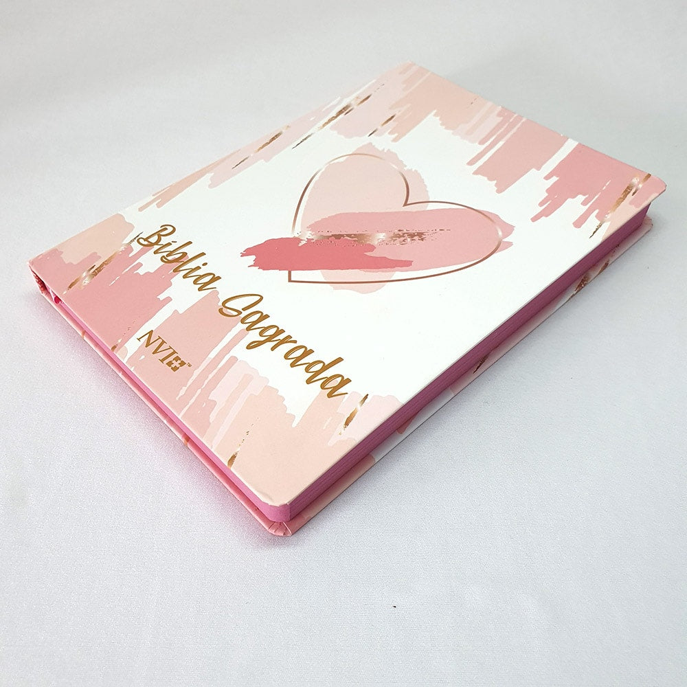 Bíblia Sagrada Slim Pinceladas de Amor | NVI | Letra Maior | Semi Luxo