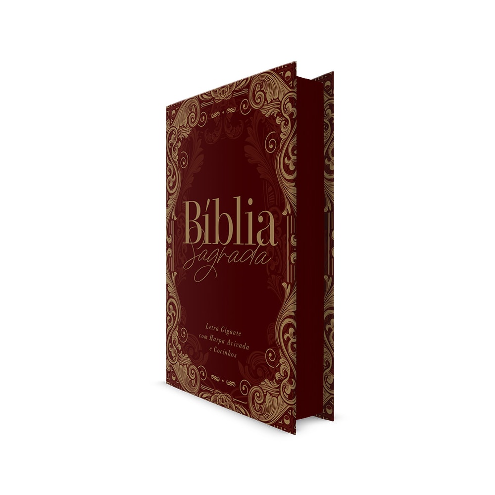 Bíblia Sagrada com Harpa Avivada e Corinhos Ornamentos | ARC | Letra Gigante | Capa Dura